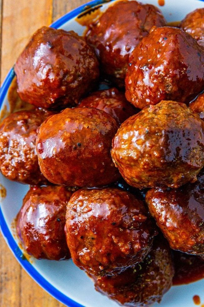 slow cooker grape jelly meatballs
