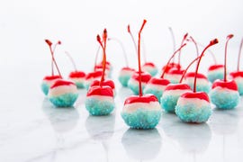 Boozy Cherry Bombs - Delish.com