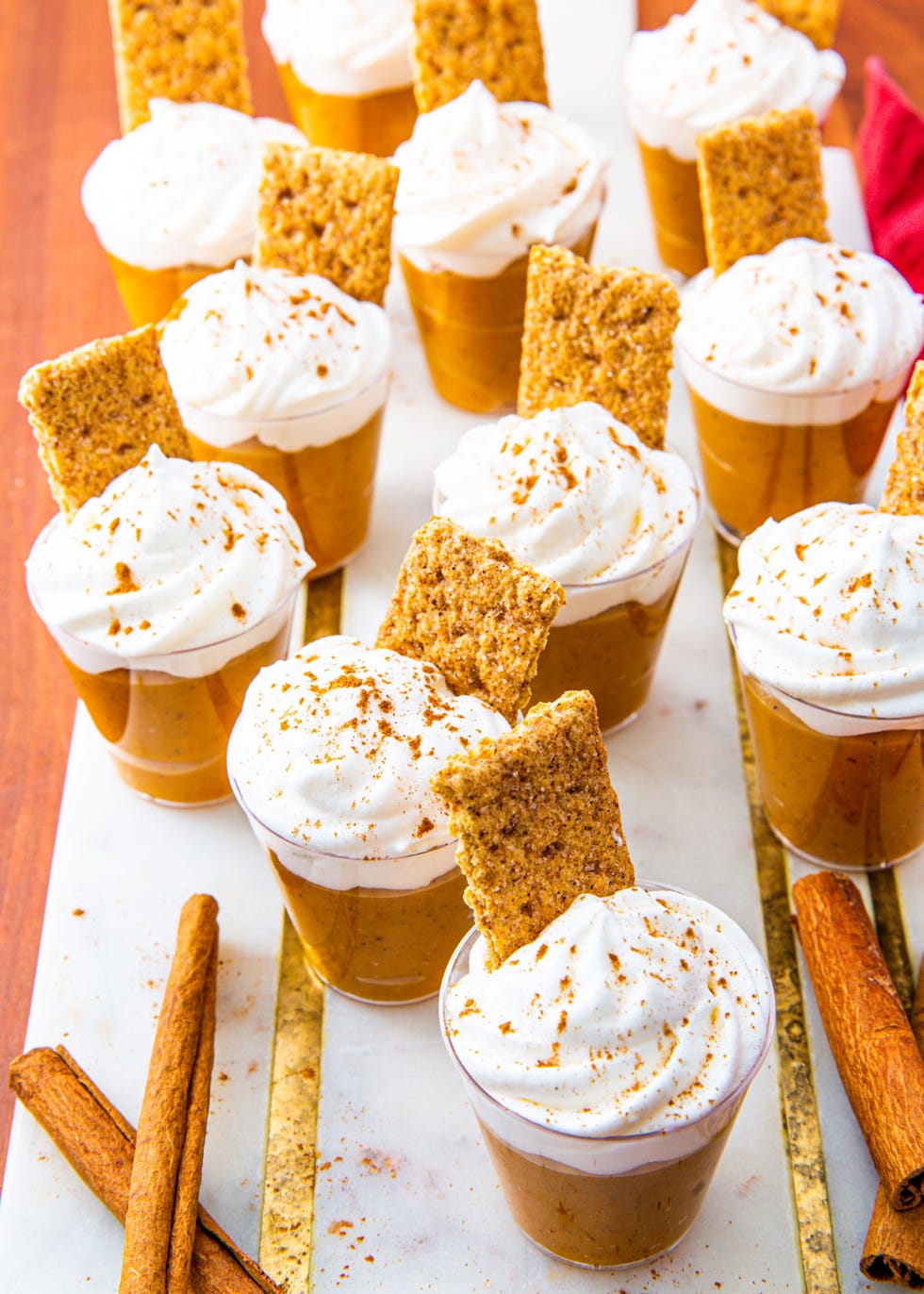 pumpkin pie pudding shots