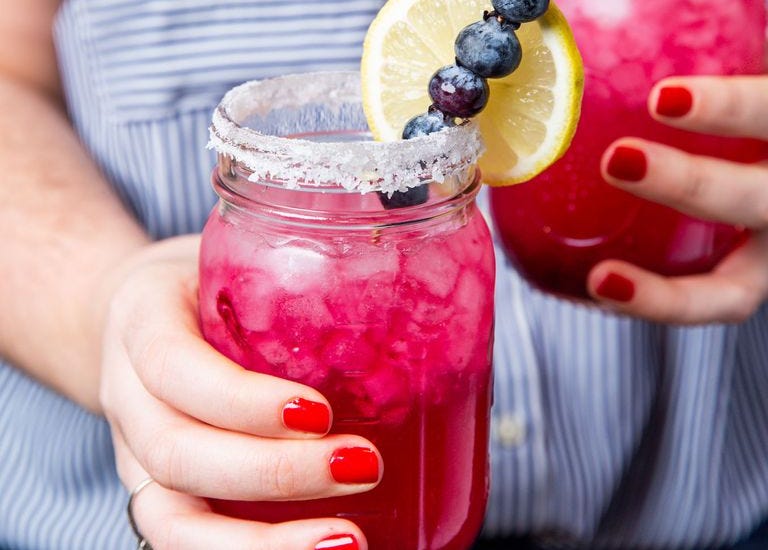 Blueberry Lemonade Margaritas - Delish.com