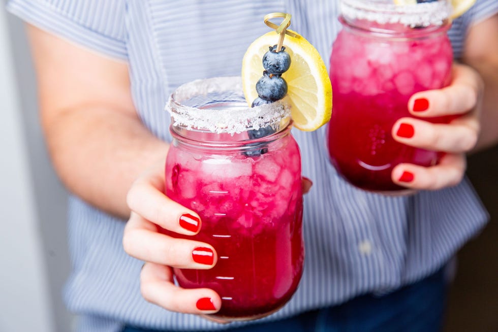 blueberry lemonade margaritas