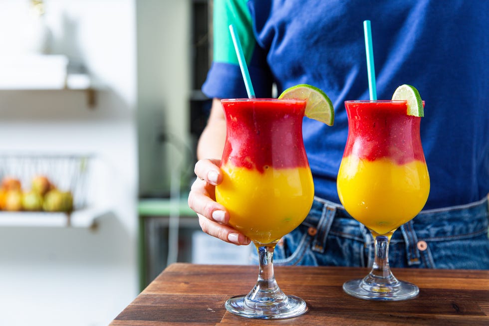 raspberry mango margarita slushies delish