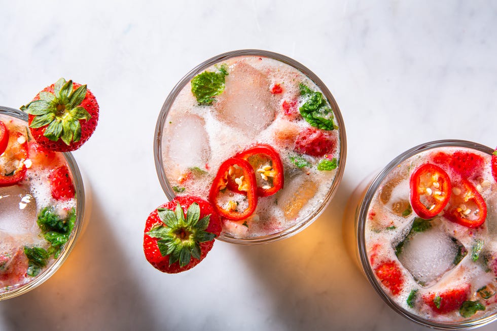 strawberry jalapeno mint julep