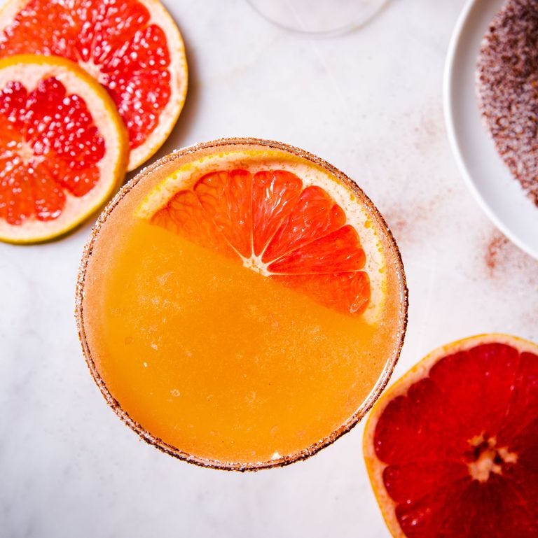 spicy grapefruit sidecar