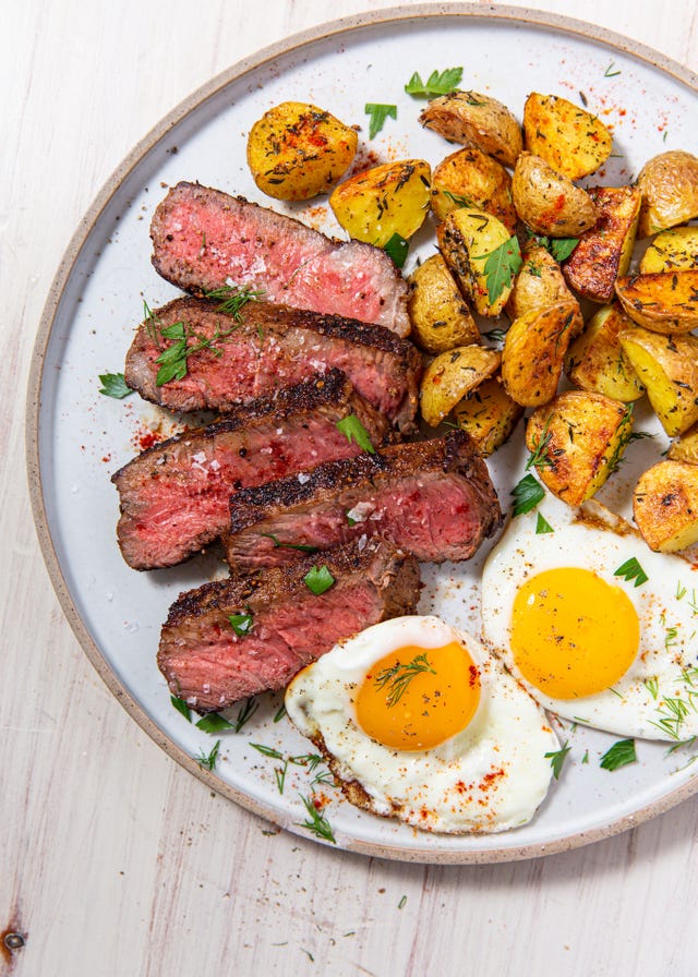 steak  eggs  delishcom