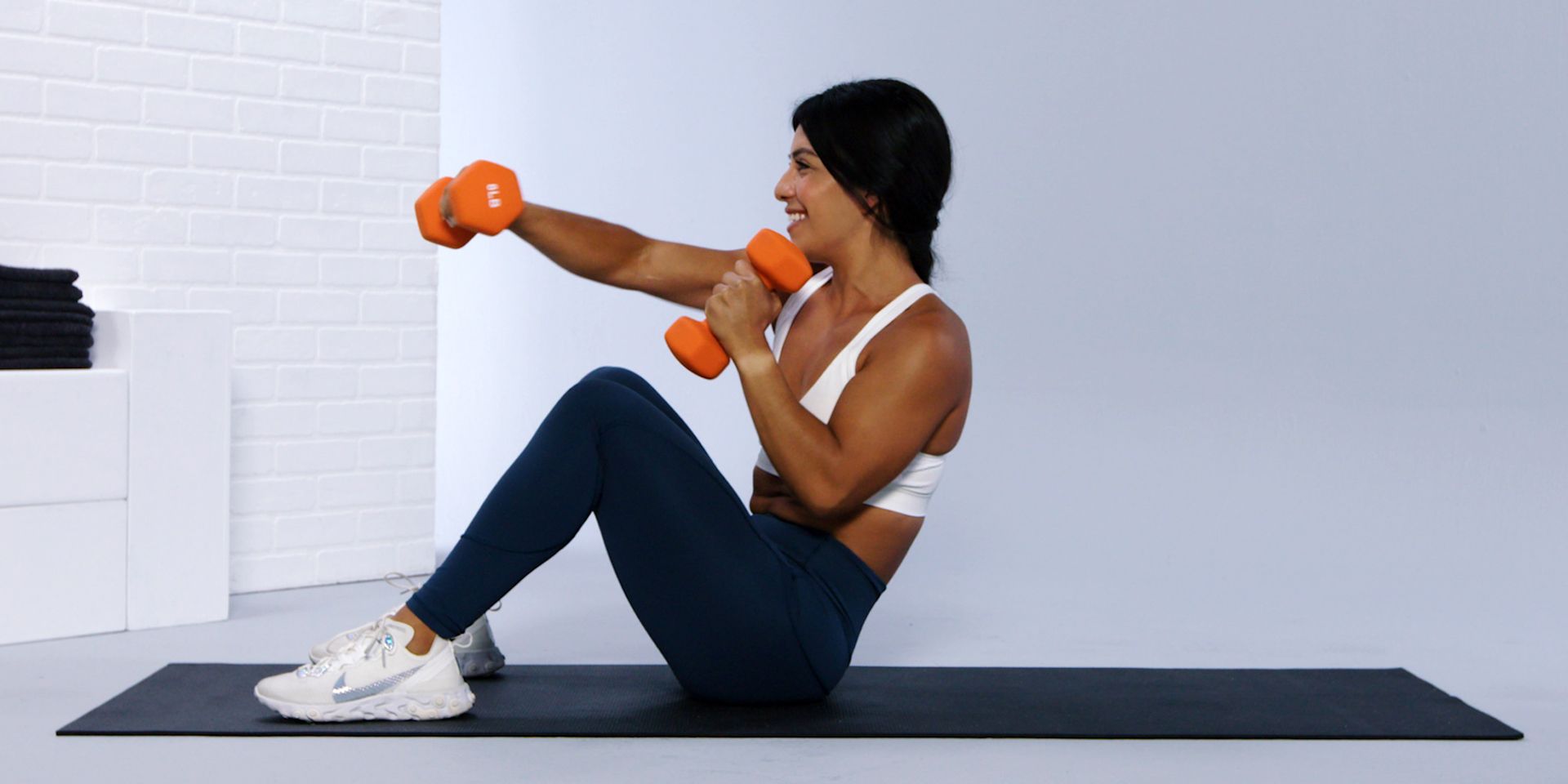 Upper Body Strength with Core Stability Supersets with an Exercise Ball