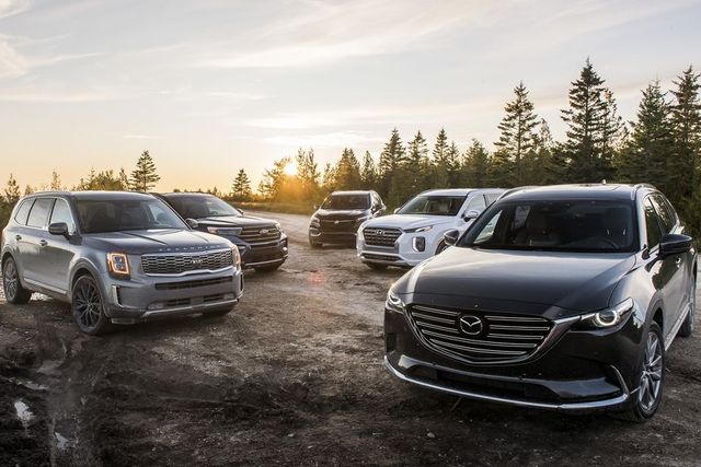 3-Row SUVs of 2020 Compared: Explorer, Telluride, Palisade, Enclave, and  CX-9