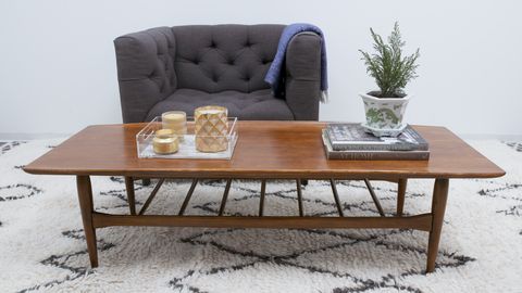 preview for How To Refinish a Vintage Midcentury Coffee Table