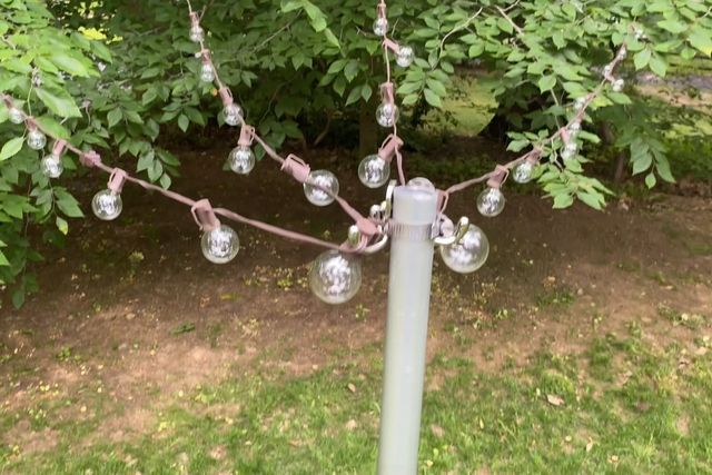 how to hang string lights