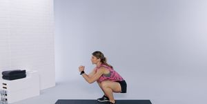 bodyweight hiit workout, squat