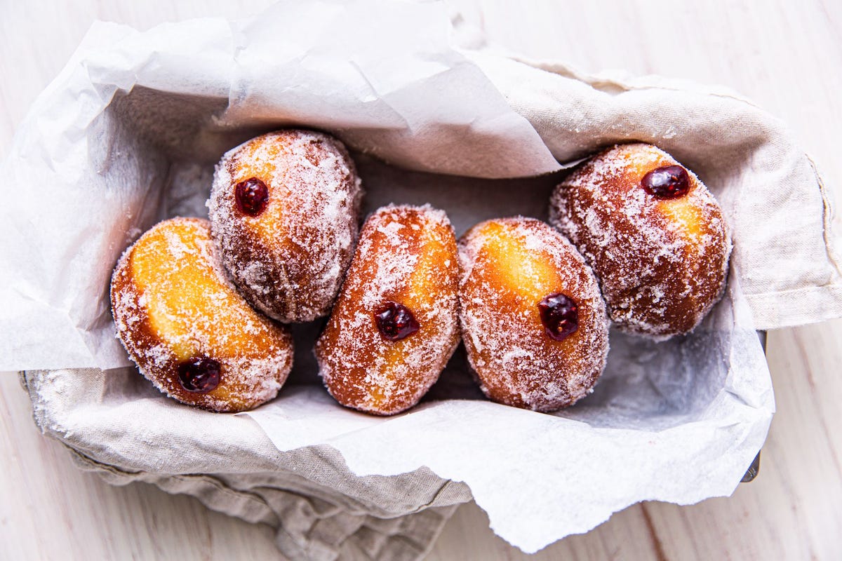 preview for Tess Makes Her Family's Favorite Jelly Donuts For Hanukkah | Slightly Kosher