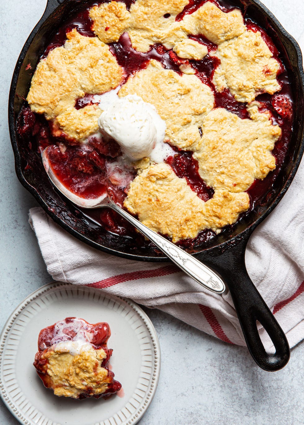 strawberry cobbler