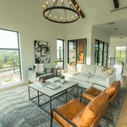open concept home with natural light