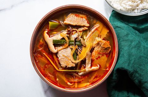 yukgaejang spicy korean beef soup