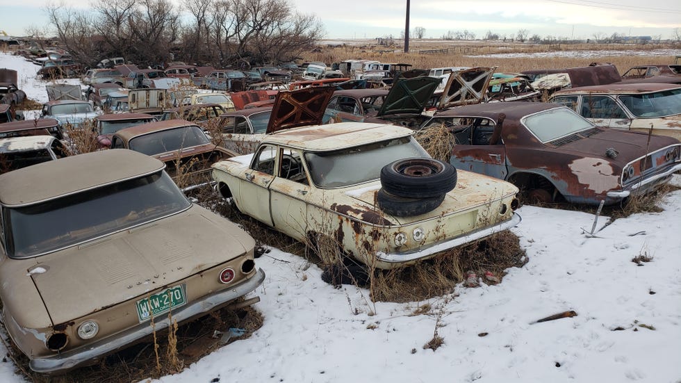 High Plains Junkyard Shot With Tlr Cameras From 30s, 40s, 50s