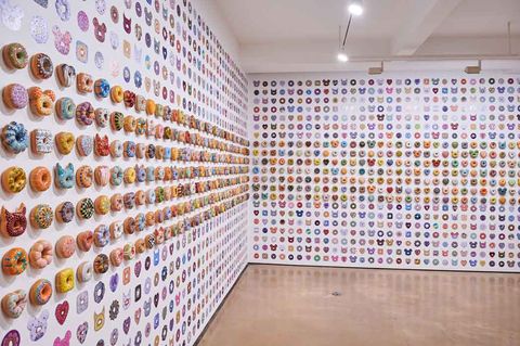 wall of donuts