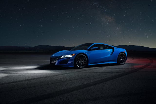 View Photos of the 2021 Acura NSX in Long Beach Blue