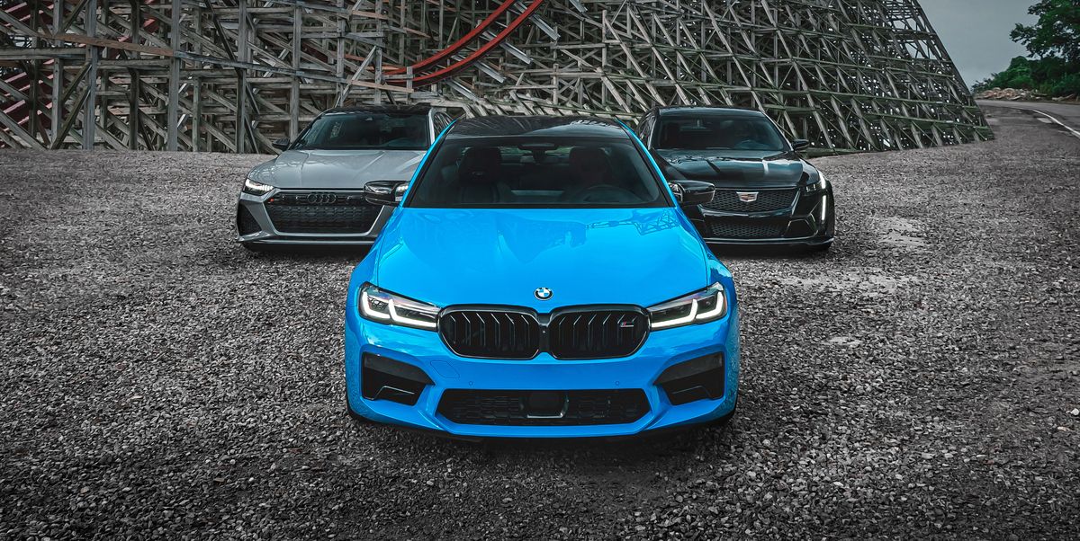 2021 audi rs7, 2021 bmw m5 competition, and 2022 cadillac ct5v blackwing