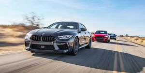 2020 bmw m8 competition gran coupe, 2021 audi rs7 sportback, and 2021 mercedes amg gt63 s