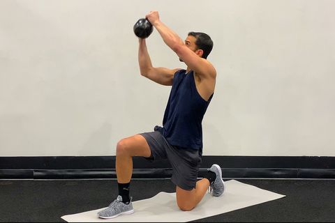 kettlebell exercises for abs, wood chop