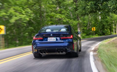 2021 bmw m3 competition rear