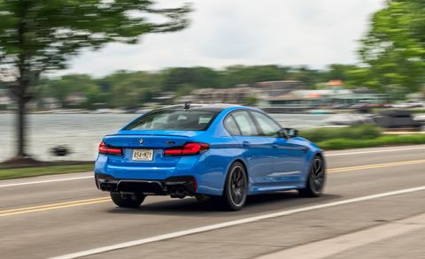 2022 bmw m5 competition rear