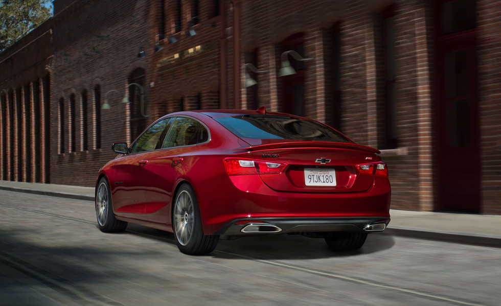 2021 chevrolet malibu rear