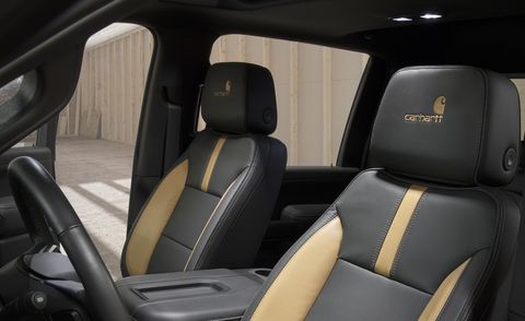 2021 chevrolet silverado hd carhartt special edition interior