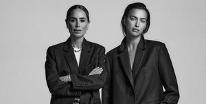 anine bing and irina shayk collaborate