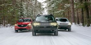 2021 ford bronco sport badlands 4x4, 2021 jeep cherokee trailhawk 4x4, and 2021 mazda cx5 signature awd