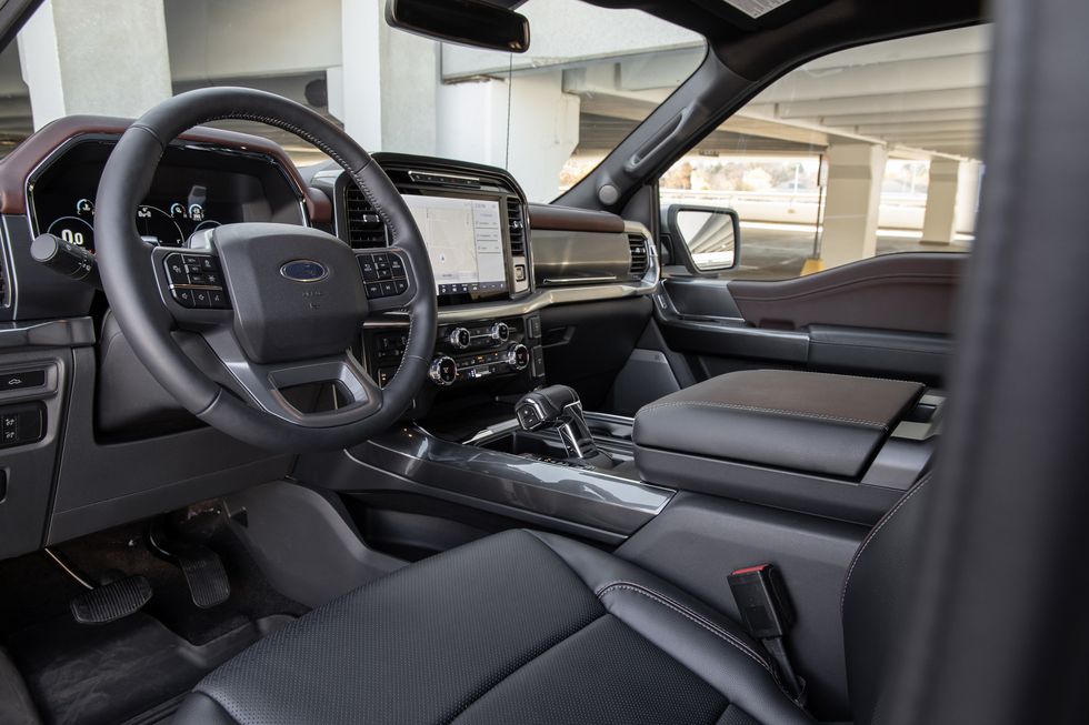 2021 ford f 150 hybrid lariat interior
