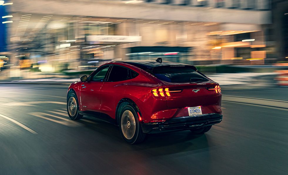2021 ford mustang mach e 4 rear