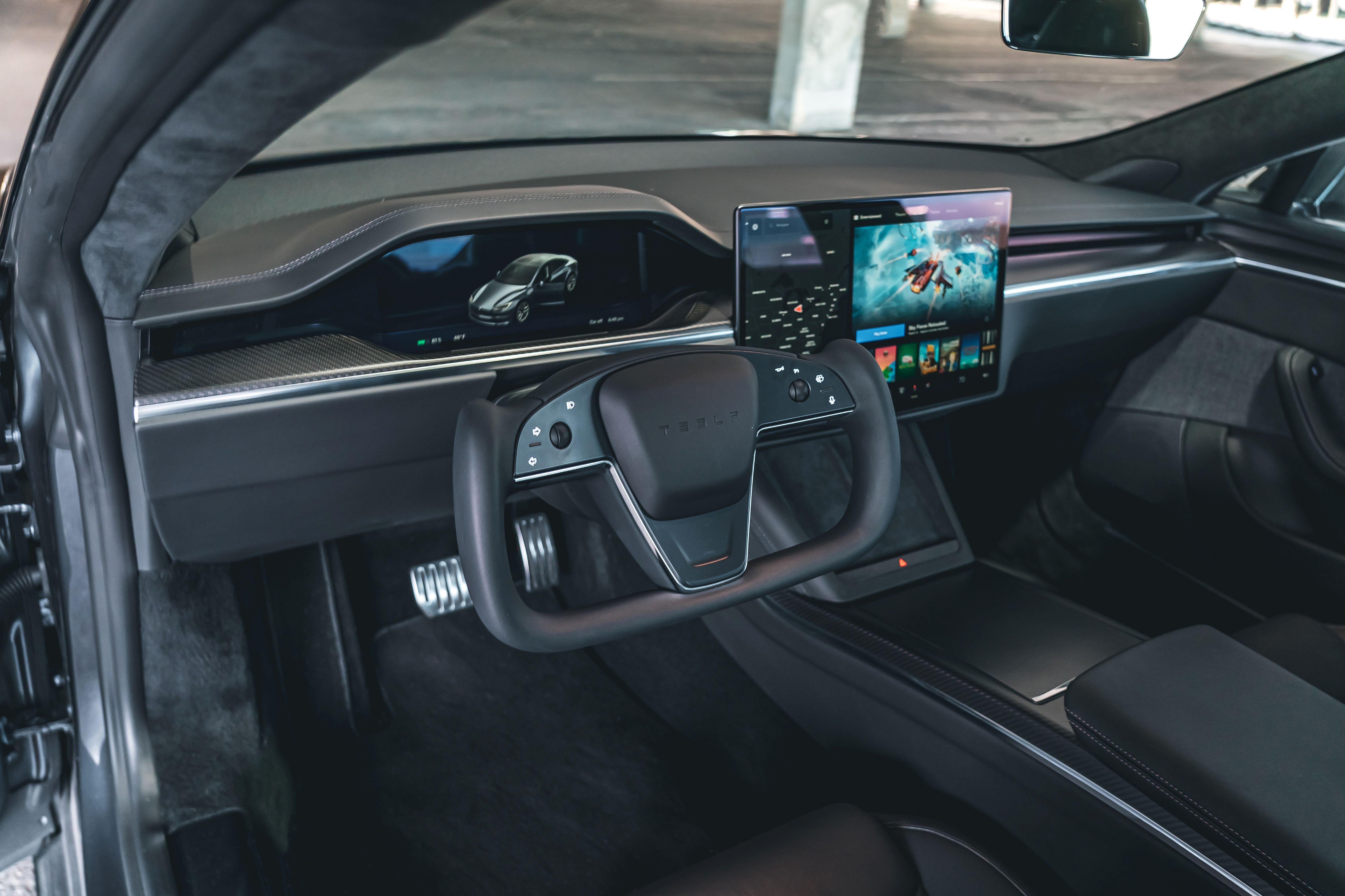 En Dehors Affaires Vendeur 2022 Tesla Model S Plaid Interior Lis