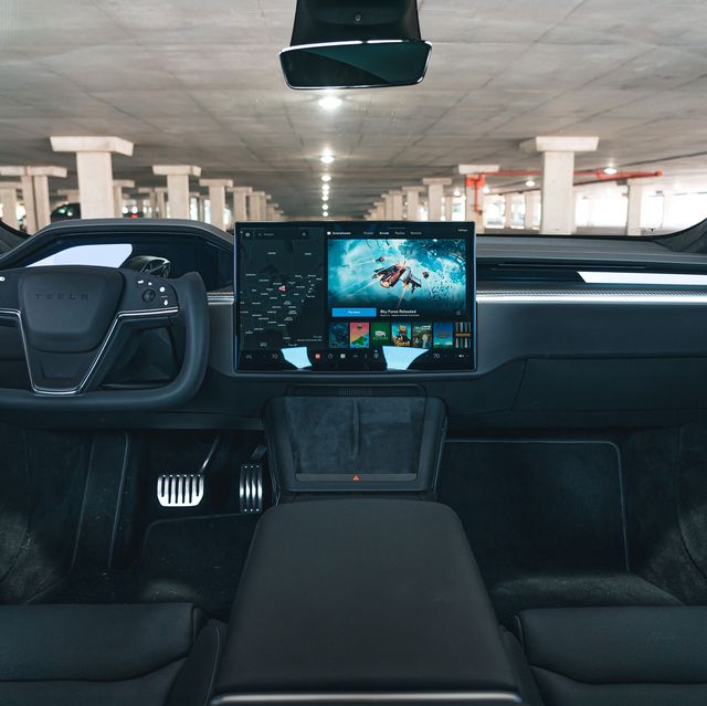 Tesla Interior Guide Including Plaid and White Seat Options