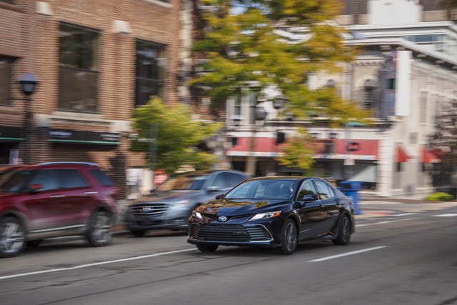 View Photos of the 2021 Toyota Camry Hybrid XLE