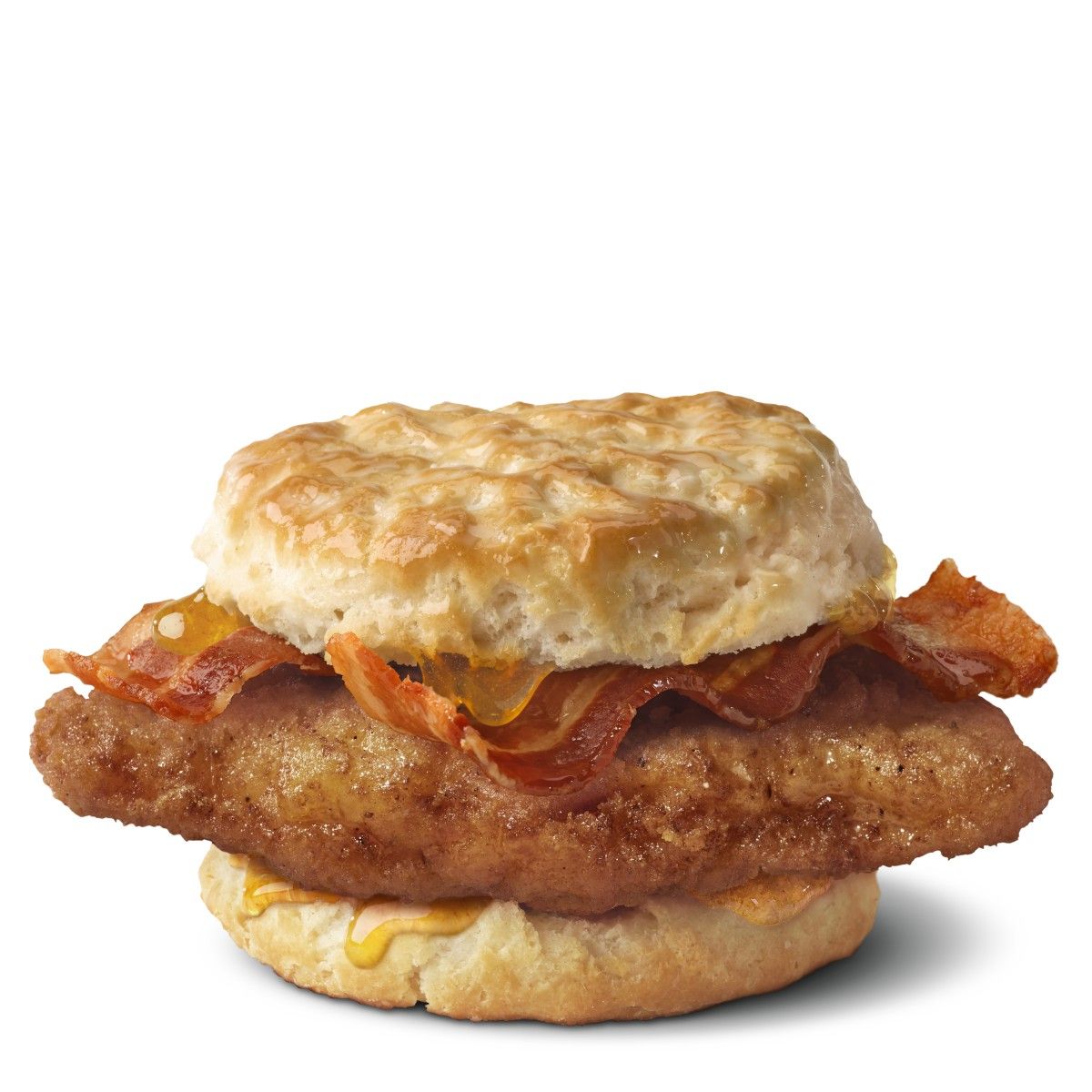 Honey Butter Chicken Bacon Biscuits - Breakfast for Dinner!