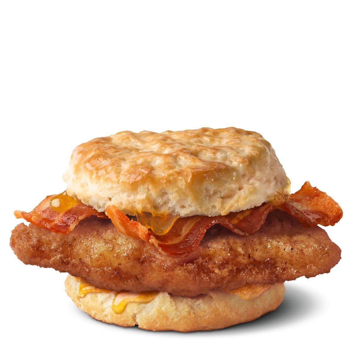 Honey Butter Chicken Bacon Biscuits - Breakfast for Dinner!