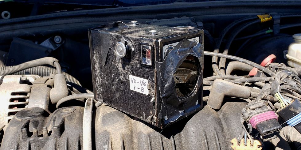 vredeborch camera in junkyard with ir filter