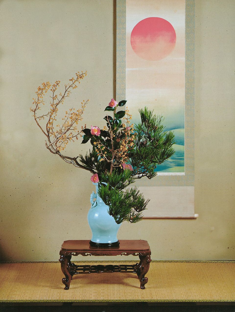 1月のいけばな 「小原豊雲、慶春の祝い花」【生け花、いけばな、生花