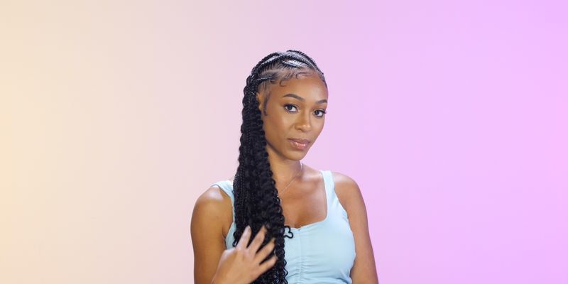 copper stitch braids on dark skin｜TikTok Search