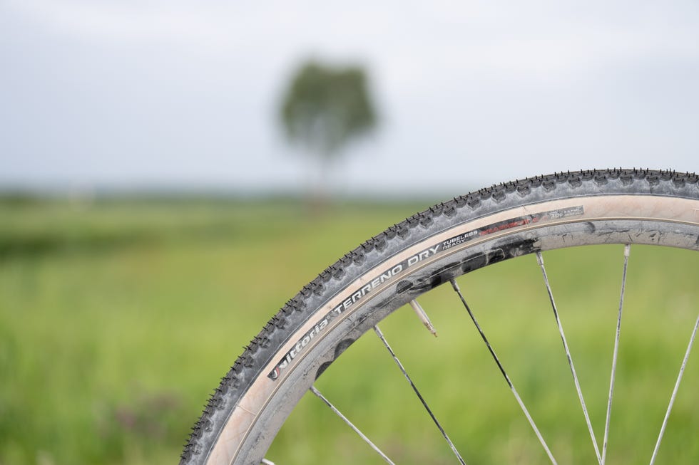close up van een gravelband