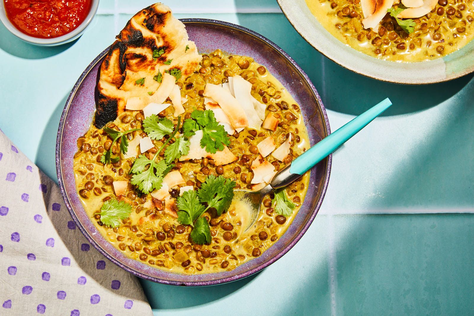 curried coconut lentils