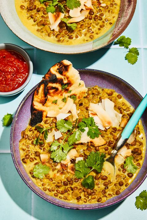 coconut curried lentils