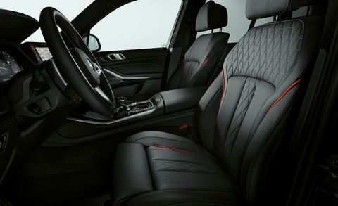 2022 bmw x5 black vermilion edition interior