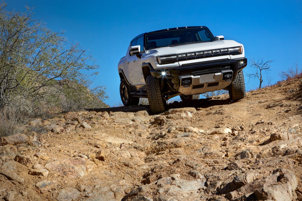 with terrain mode active, the system provides the 2022 gmc hummer ev pickup two braking calibrations one for two foot driving and another for one pedal driving control