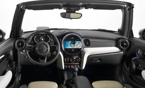 2022 mini cooper s convertible interior
