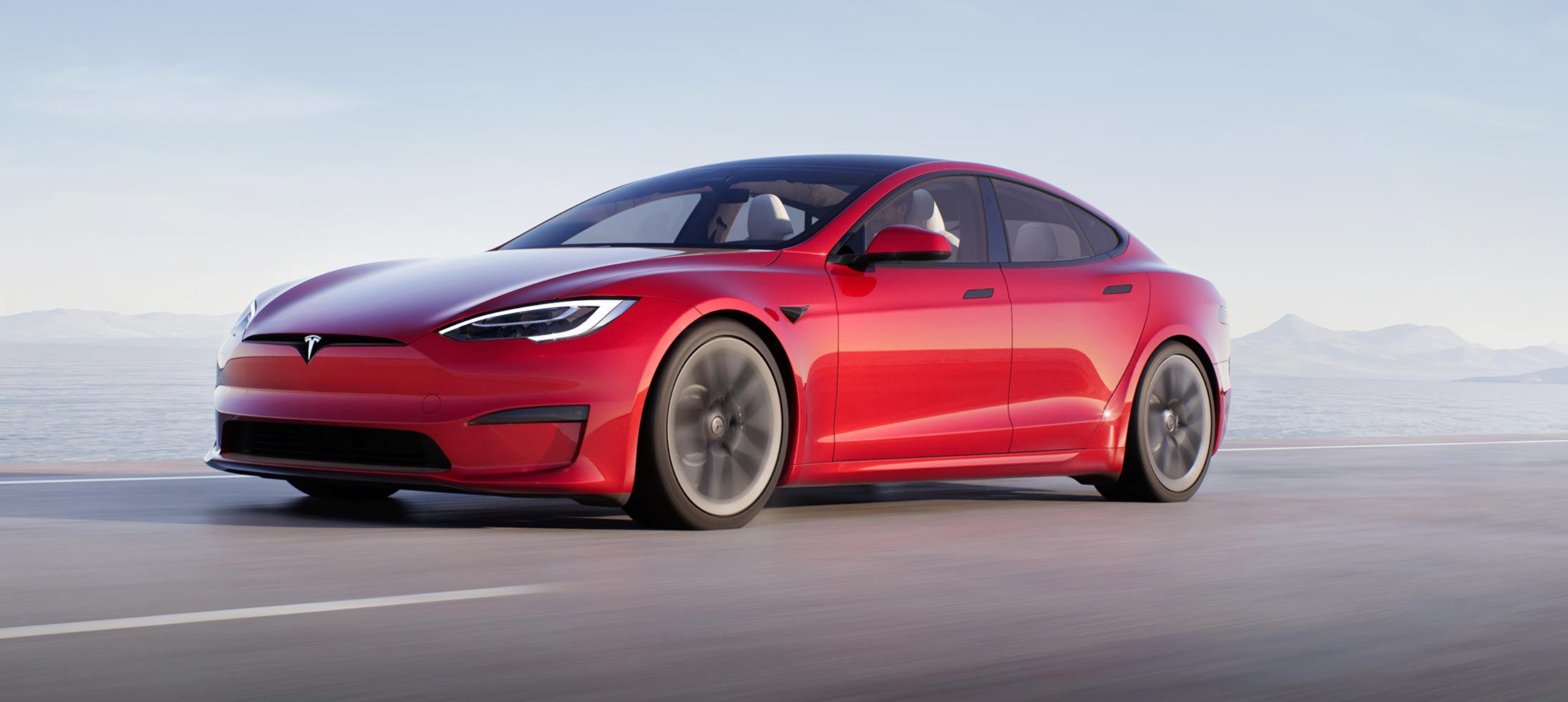 2022 tesla model s red