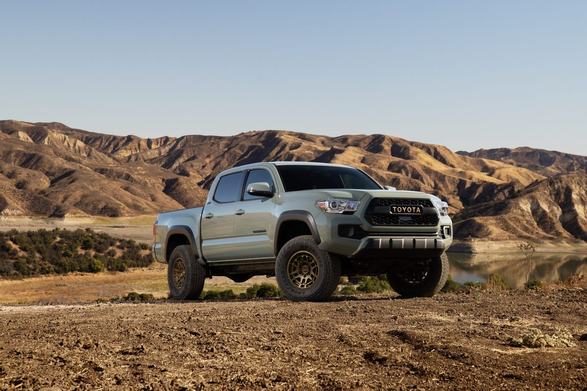 toyota tacoma being used in the environment