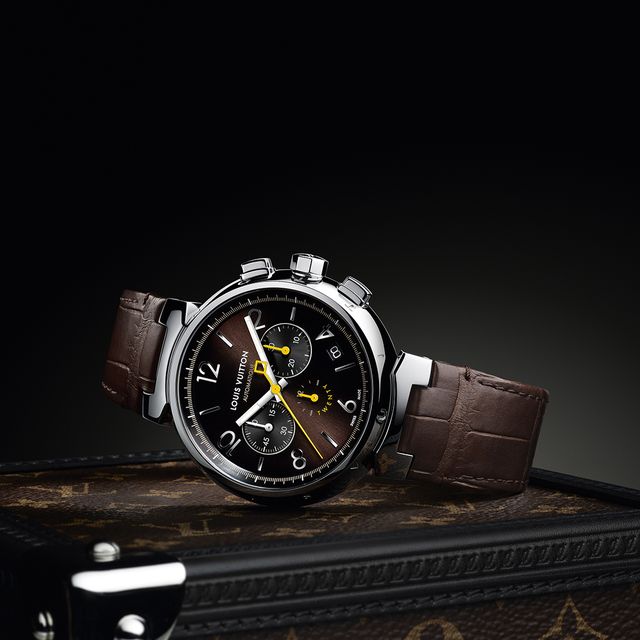 2009 Louis Vuitton Tambour LV277 Watch - "Travel In An Instant" -  Print Ad Photo