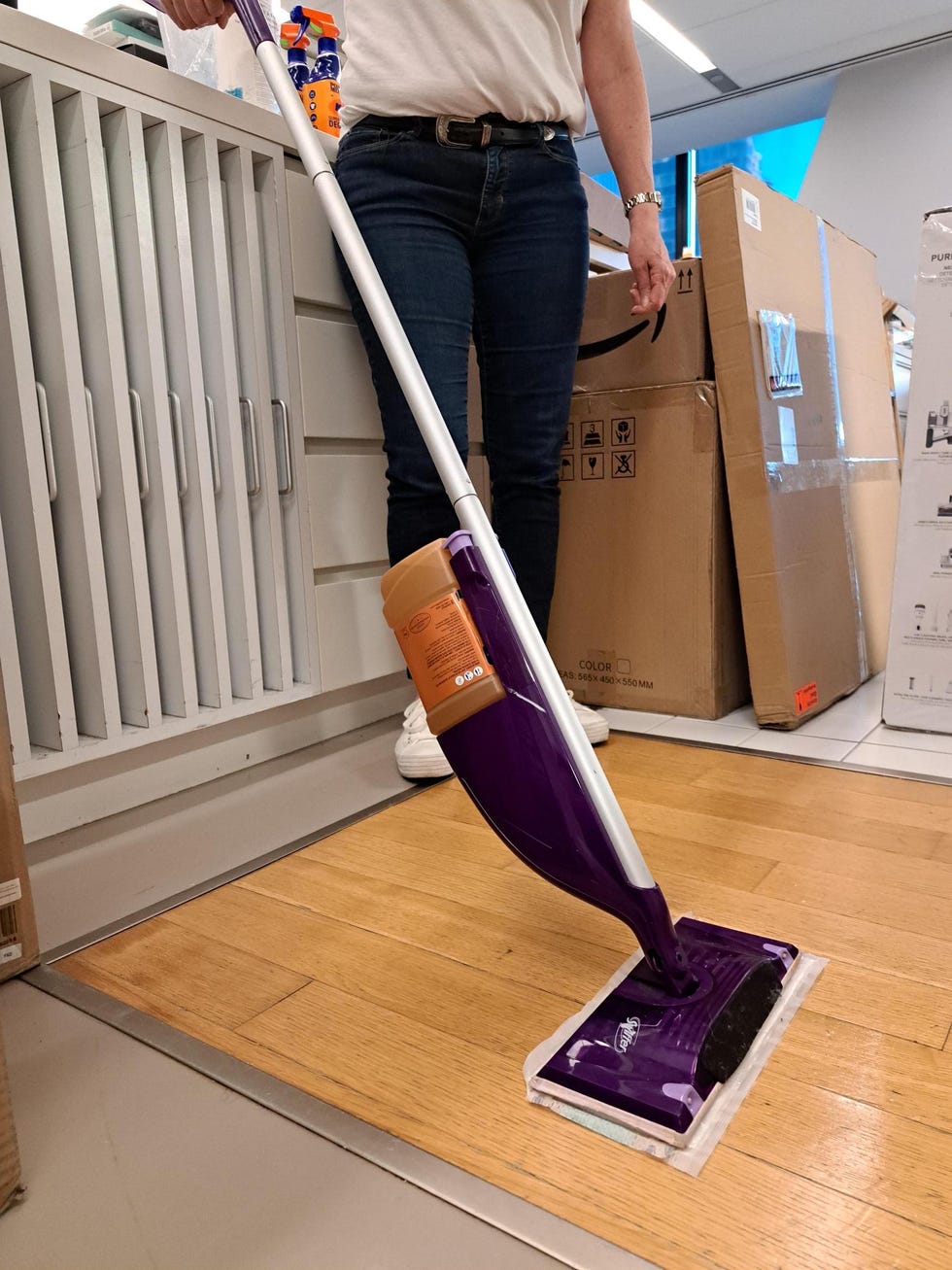 testing swiffer wetjet wood